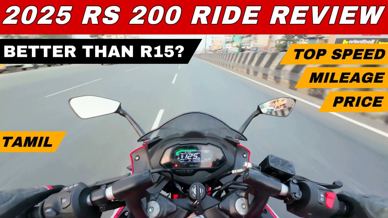 2025 Pulsar RS 200 Ride Review in Tamil | New Features! | Better than R15?