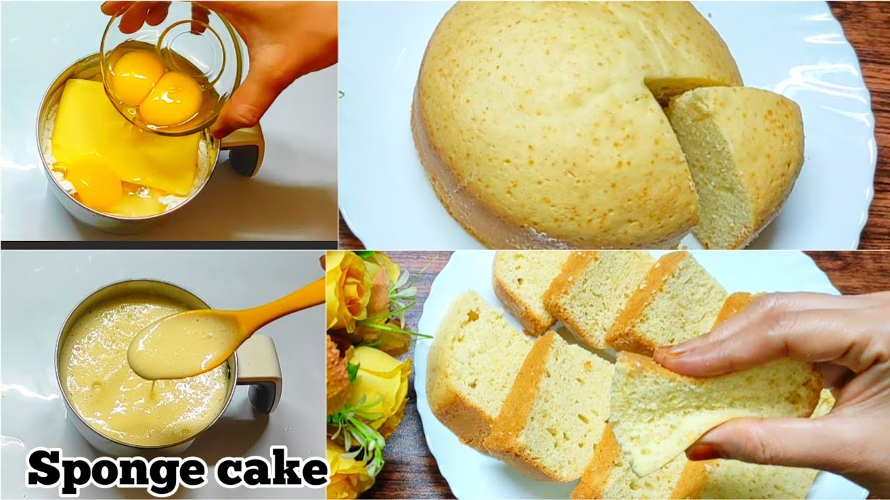 Easy Basic Vanilla Sponge Cake Recipe No oven No beater easy bakery