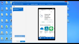 Instalando App zoiper iax sip voip softphone, por TeamViewer screenshot 3