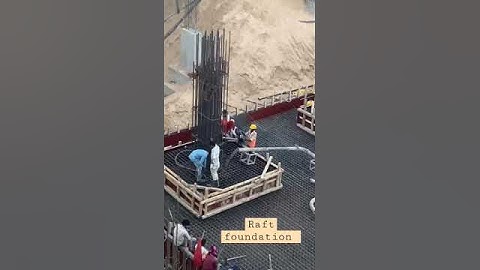 Raft Footing👷! #concrete #structure #slab #building #cement