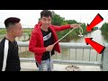 Câu Đồ Vật Dưới Sông Bằng Nam Châm | What Will My Giant Magnet Find in the River? | PHD Troll