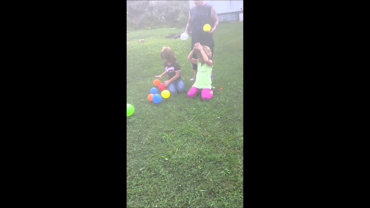 Melissa and lena's shaving cream balloon prank YouTube