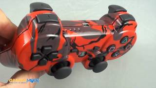Red Camo Modded PS3 Controller Exclusively from GamingModz.com