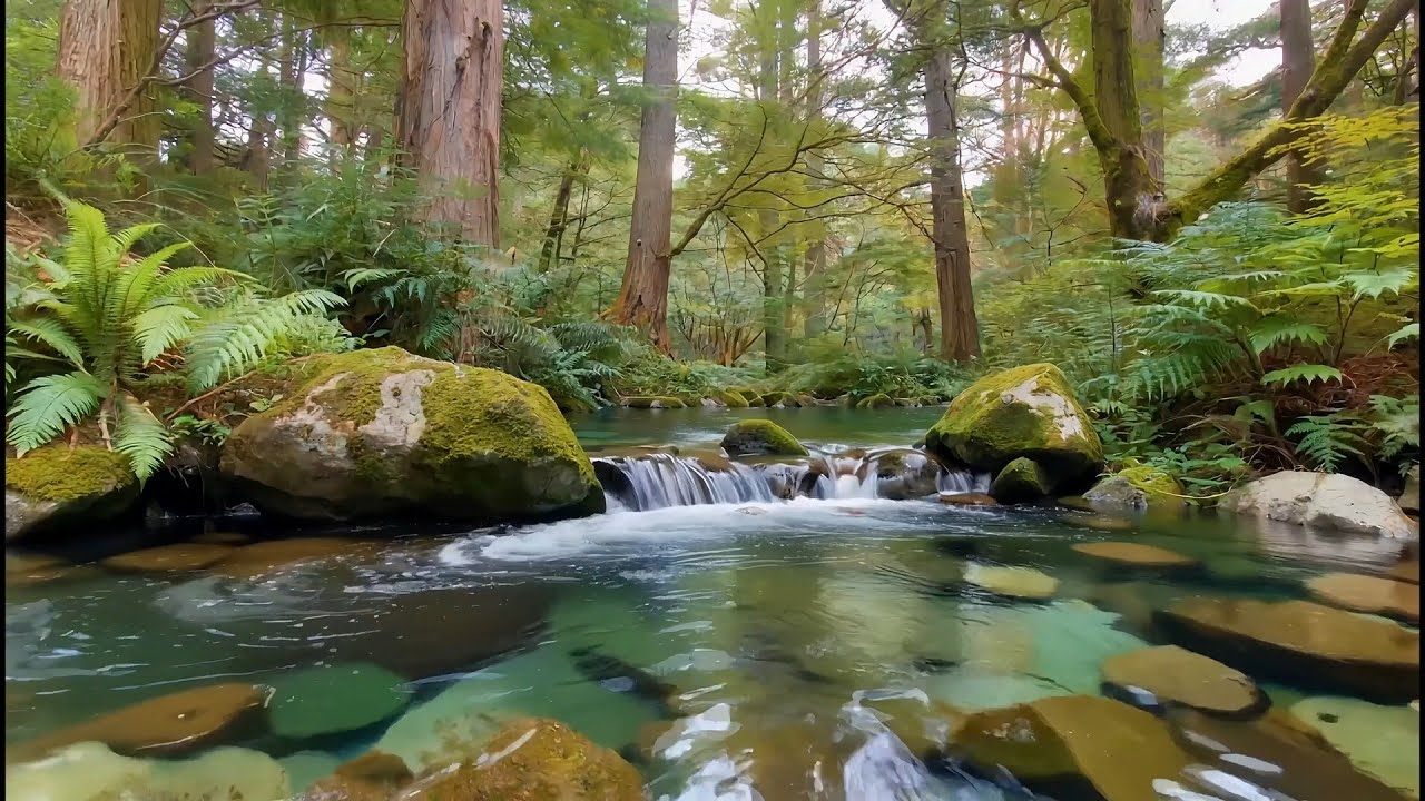 Beautiful River Flowing Through Deep Forest | Press Play and Let ...