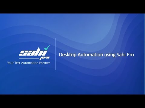 Desktop Automation using Sahi Pro