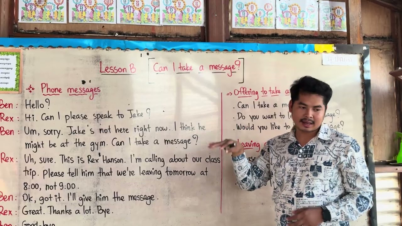 E4-Unit 6- Lesson B: Interactions: Phone messages ( Four Corners III ) 