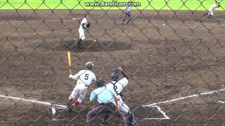 京都すばる７回表１死１,２塁、６番・渡邊空振り三振～７番・小野ライトフライ