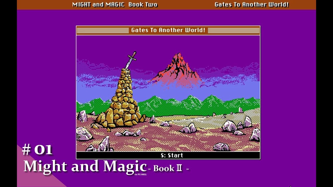 Play】PC-9801 Might and Magic BookⅡ #01 レトロゲーム - YouTube