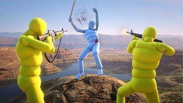 NPC Wars with Active Ragdoll Dudes #12 Euphoria Physics