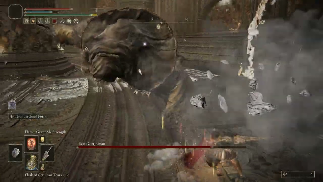 Elden Ring - Maliketh, the Black Blade vs. Dragon King's Cragblade (No Damage)