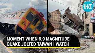 Taiwan: Building collapses, trains tremble as powerful 6.9 quake hits Island nation I Watch
