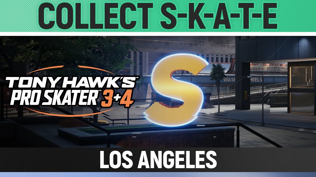 Tony Hawk's Pro Skater 3+4 - Los Angeles - Collect S-K-A-T-E