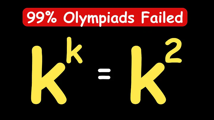 GERMANY OLYMPIADS || How to SOLVE for k? #maths