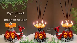 Unique Diy Camel diya stand + incense holder | Diwali decoration ideas