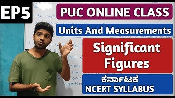 Units And Measurements: Significant FiguresAnd Rules | 1st PUC Science [ Physics ]