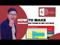 Make Navigation Form in  Ms Access 2016 || Msaccess database