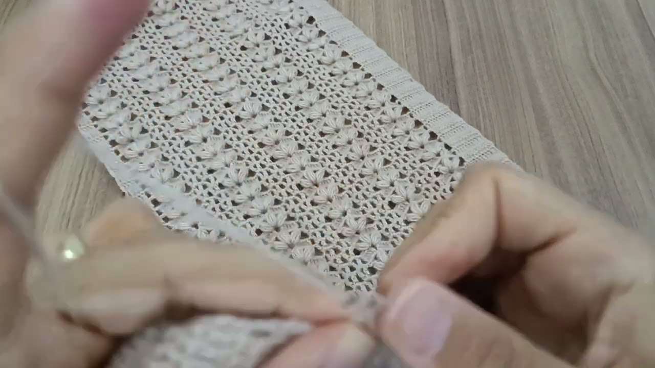 TIĞ İŞİ YARIM PAPATYA MODELİ YELEK SIRT KISMI BAŞLAMA VİDEOSU