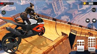 Impossible Mega ramp bike stunts android gameplay screenshot 3