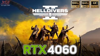 Helldivers 2 | RTX 4060 | 1080p, 1440p, 4k benchmarks