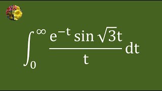 Evaluating the improper integral using Laplace transform (Mis-3292)
