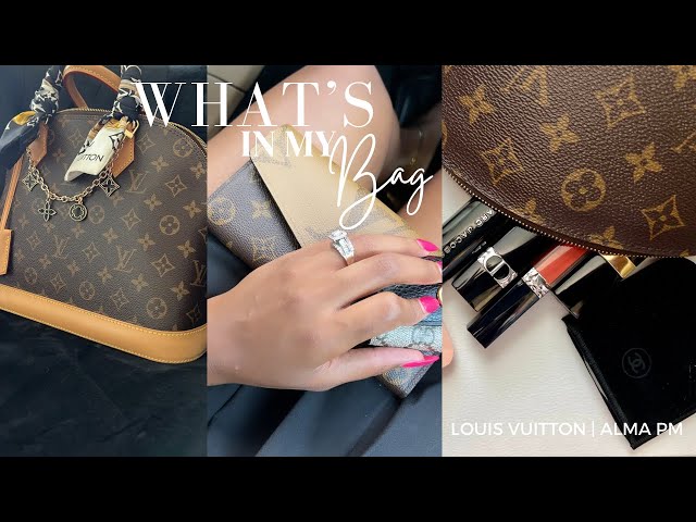 How I pack my bag: Louis Vuitton Alma PM 