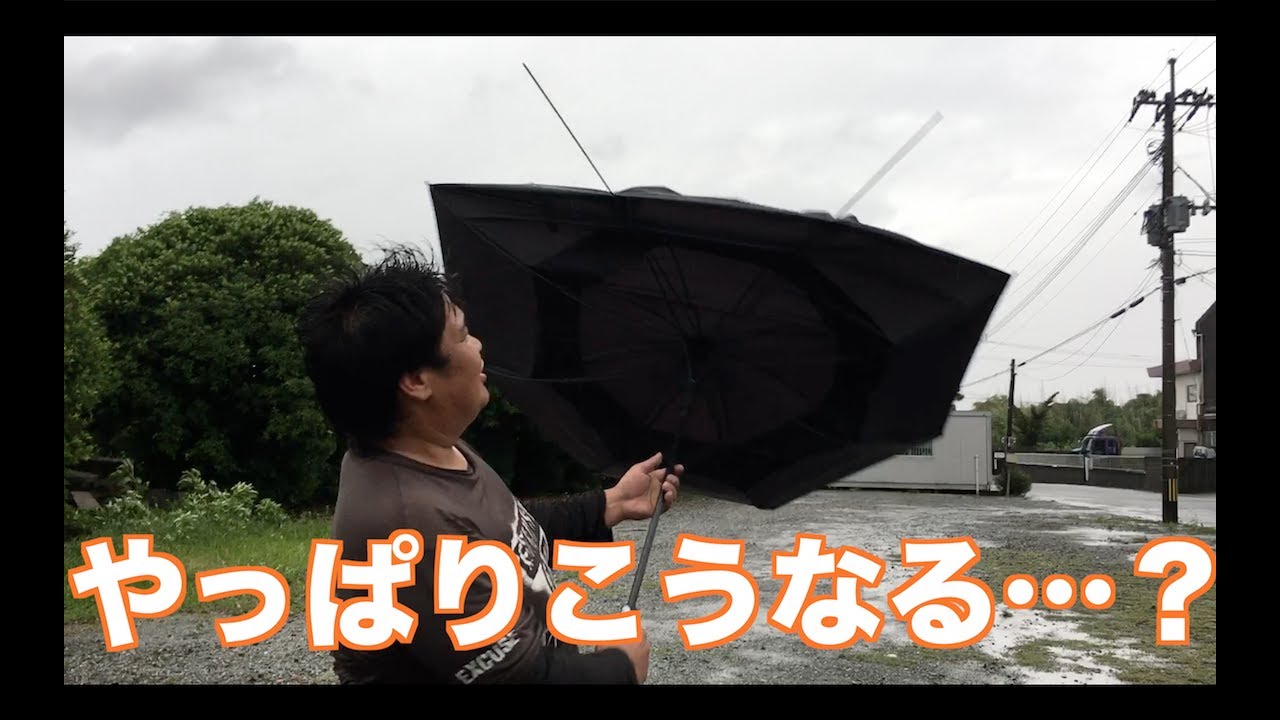 風に強い傘を強風の中で使ってみた Youtube 風に強い傘を強風の中で使ってみた Youtube
