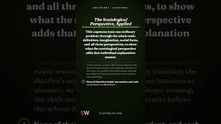 Soc 0052 · The Sociological Perspective, Applied