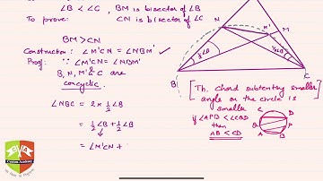 GEOMETRY THEOREMS # 12: Bisector of the smaller angle is greater than that of the greater angle.