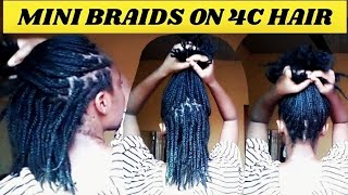 JUICY MINI BRAIDS ON 4C NATURAL HAIR