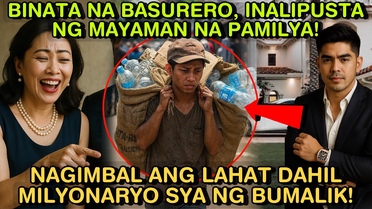 BINATA NA BASURERO, INALIPUSTA NG MAYAMAN NA PAMILYA! NAGIMBAL ANG LAHAT DAHIL MILYONARYO SYA NG