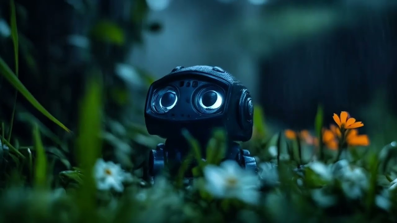 🌍🤖 A Happy Robot on a Tiny Planet – Tiny Planet