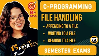C- PROGRAMMING | FILE HANDLING IN C | FILE HANDLING FUNCTION