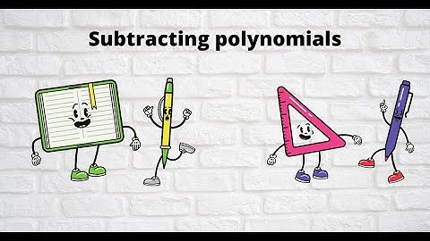GED MATH: Subtracting  polynomials