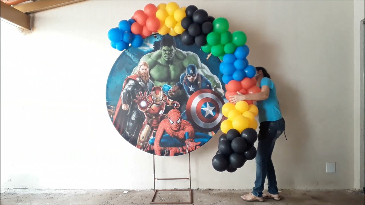 Montagem tema Vingadores\ Decoração de festas