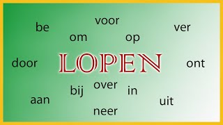 Глагол Lopen (ходить) со всеми приставками (нидерландский язык)
