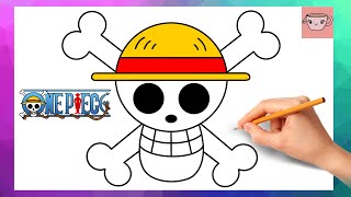 How To Draw One Piece Skull - Logo Easy Anime Drawing Tutorial