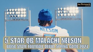 5 Star Quarterback Malachi Nelson Makes Spring Football Game Debut for @BoiseStateUniversity  #NIL Profile