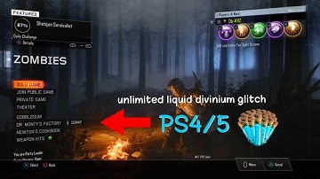 BO3 UNLIMITED LIQUID DIVINIUM GLITCH PS4/5