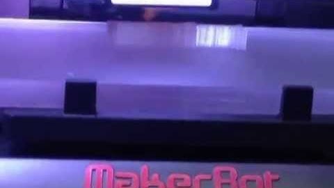 Makerbot Replicator2 First Trial Run