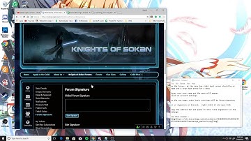 How to upload a Forum Signature