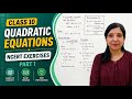 Class 10 chapter 4 | Quadratic Equations | NCERT Exercises | Explained Step by Step
