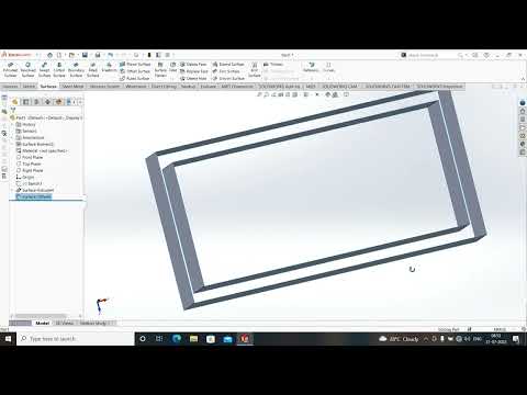OFFSET SURFACE HINDI SOLIDWORKS #offset_surface_solidwoks_2021