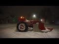 Sidewalk Snow Plowing Early Morning, Rochester, NY, with Farmall 450.