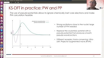 QE tutorial 2022 - Hands-on: DFT in practice - Nicola Colonna & Iurii Timrov