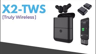 [Truly Wireless] X2-TWS Bluetooth Earphone / 1600mAh Charger Box