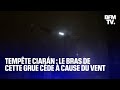 Ref:3MF_8ONiuDs Temp�te ciar�n: le bras d'une grue c�de � brest � cause du vent