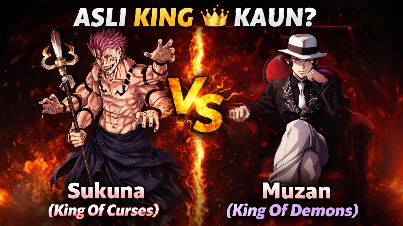 Sukuna vs Muzan: ASLI KING 👑 KAUN? (JJK vs Demon Slayer)