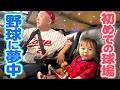 【初観戦】にこりちゃんが初めての試合観戦!すごく楽しそうだった!【カープ】