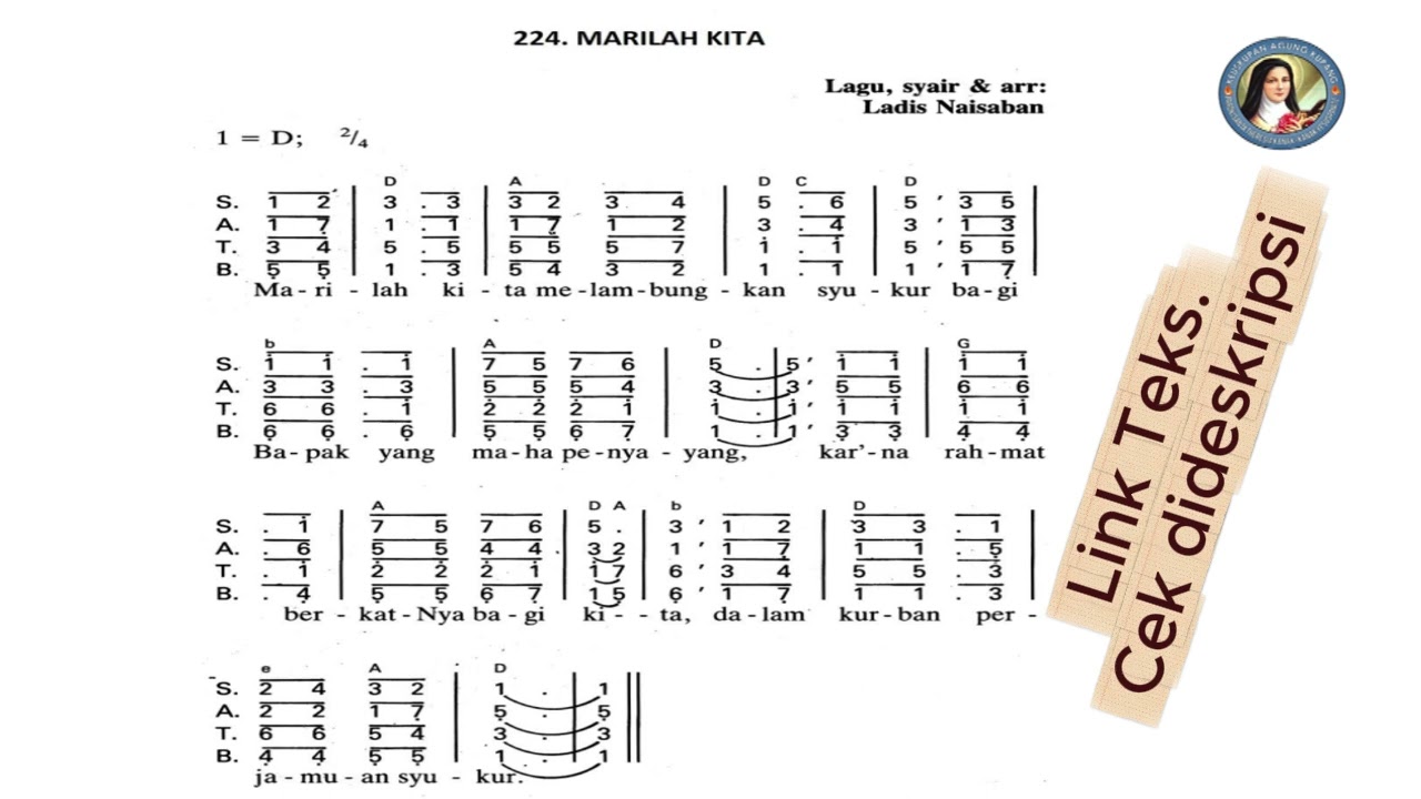 Marilah Kita Melambungkan Syukur || Lagu Penutup Misa ||