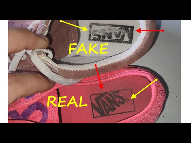 Vans shoes real vs fake review. How to spot counterfeit Vans off the wall.  - YouTube